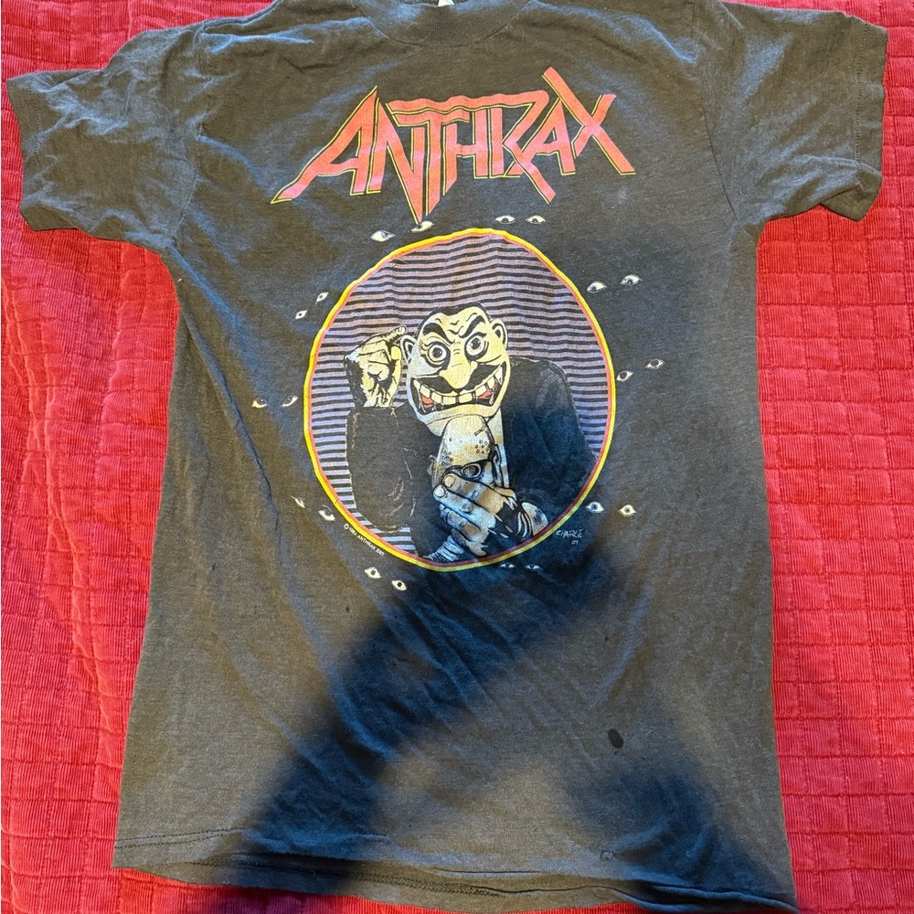 Vintage 1989 Anthrax Don't You F@#k'n Look At Me T-Shirt Medium
